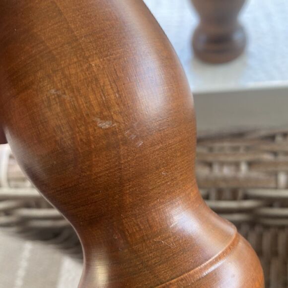 Vintage Wooden 1960’s Salt Shaker & Pepper Grinder Set - Picture 8 of 8